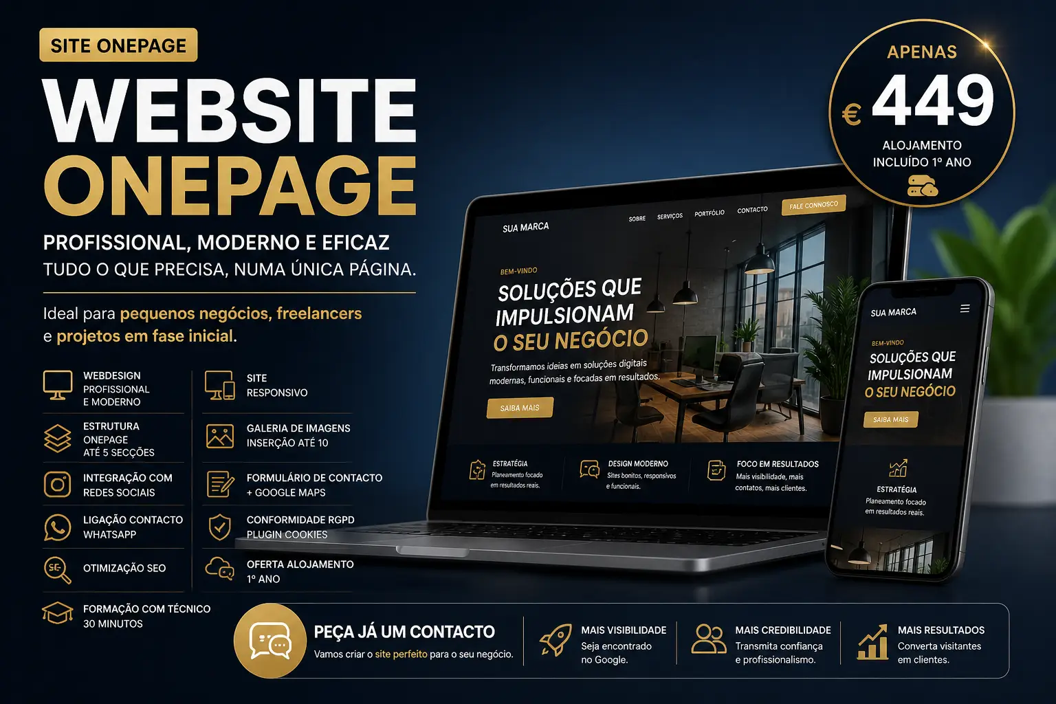 Website OnePage Profissional 1 site onepage