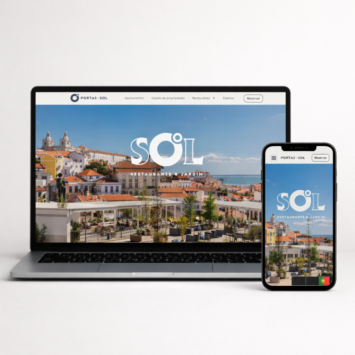 Website SOL Restaurante e Jardim